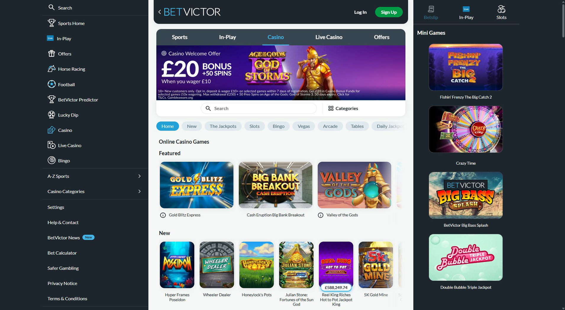8. BetVictor Casino - Popular ecoPayz Casino Bonus