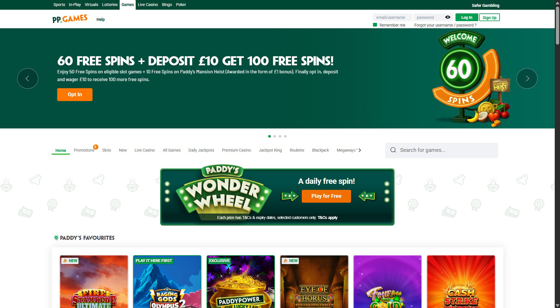 1. Paddy Power Games - Best ecoPayz Casino Pick